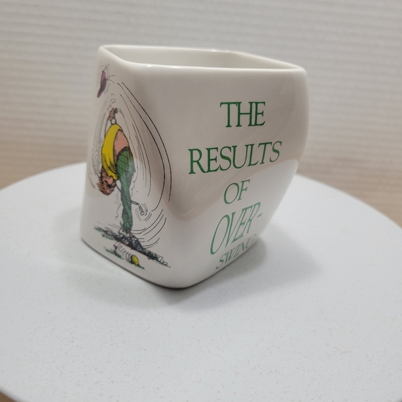 Vintage Funny Golf Mug “The Results of Over-Swing” - Picture 3 of 10